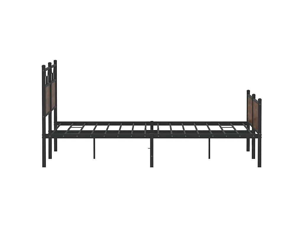 Bedframe zonder matras bewerkt hout bruin eikenkleur 150x200 cm