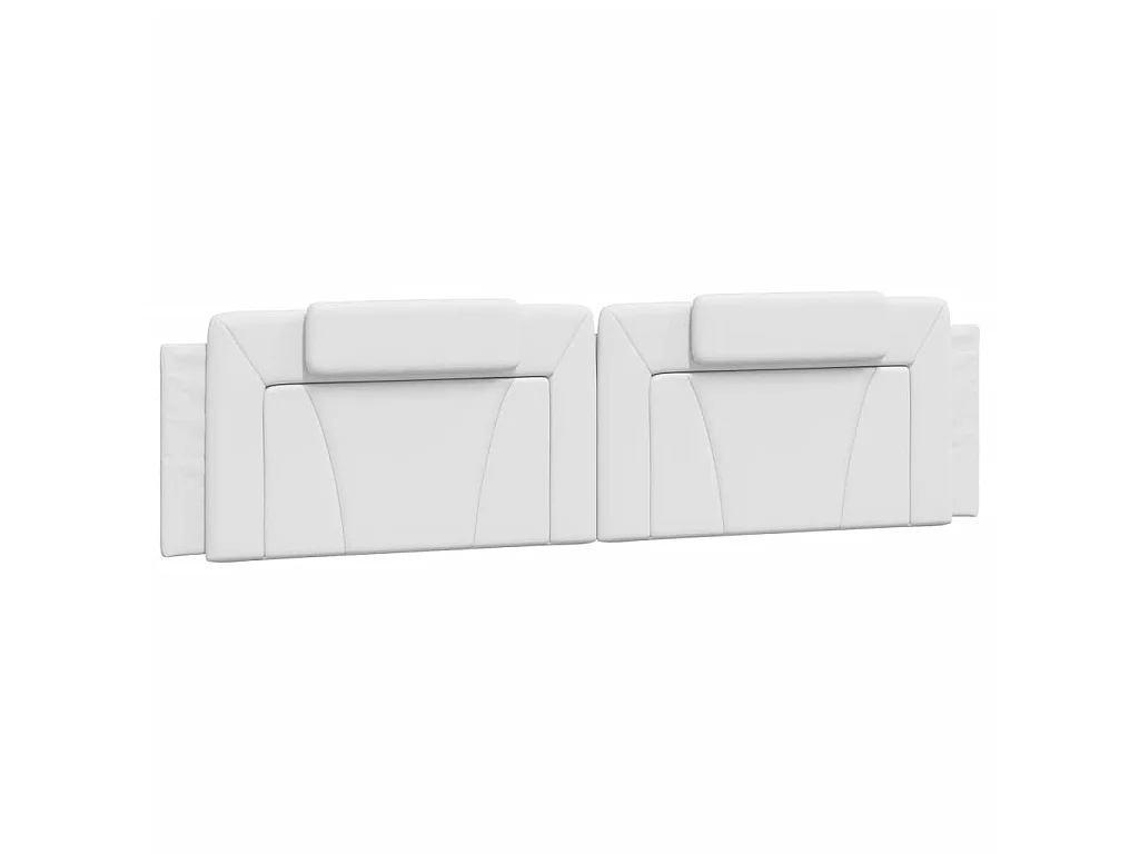 Letto Viana con Materasso Bianco 200x200cm in Similpelle