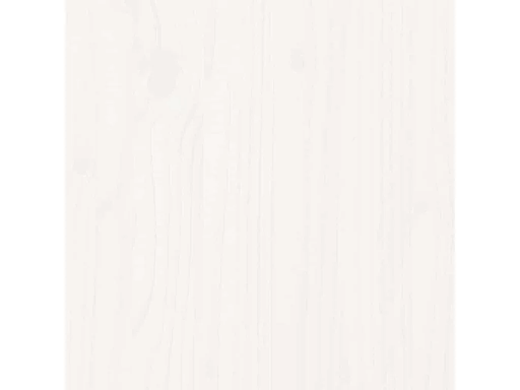 Cadre de lit sans matelas blanc 200x200 cm bois massif de pin
