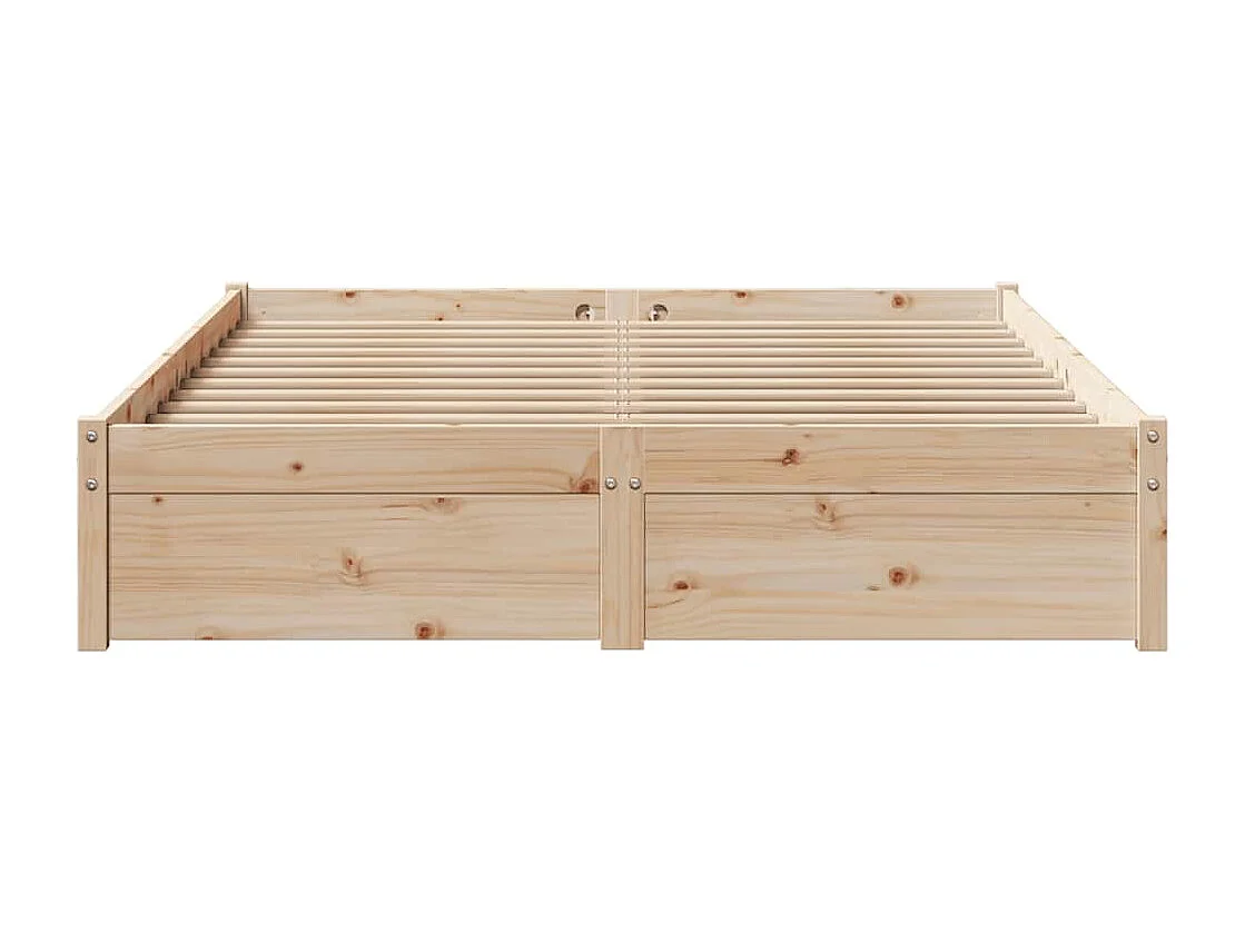 Bedframe zonder matras massief grenenhout 150x200 cm