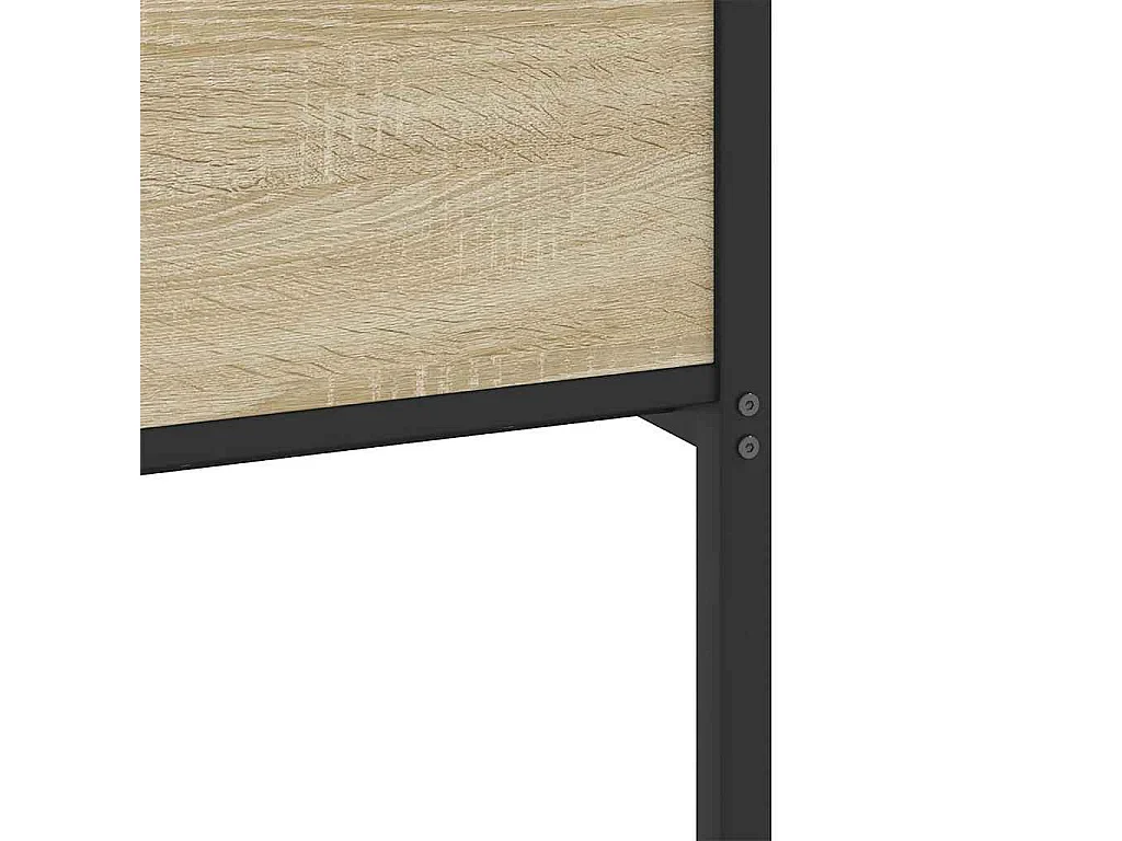 Giroletto senza Materaso in Metallo Rovere Sonoma 200x200 cm