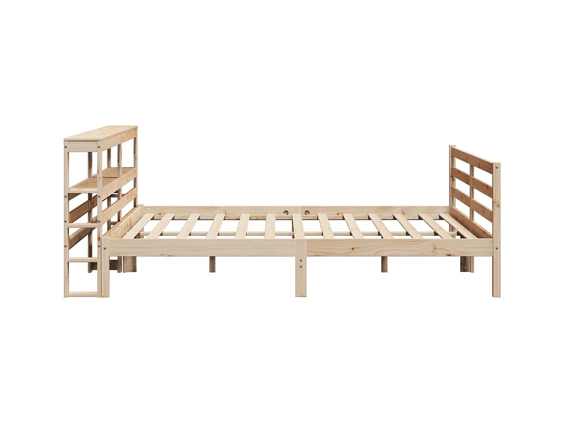 Letto senza Materasso 200x200 cm in Legno Massello di Pino