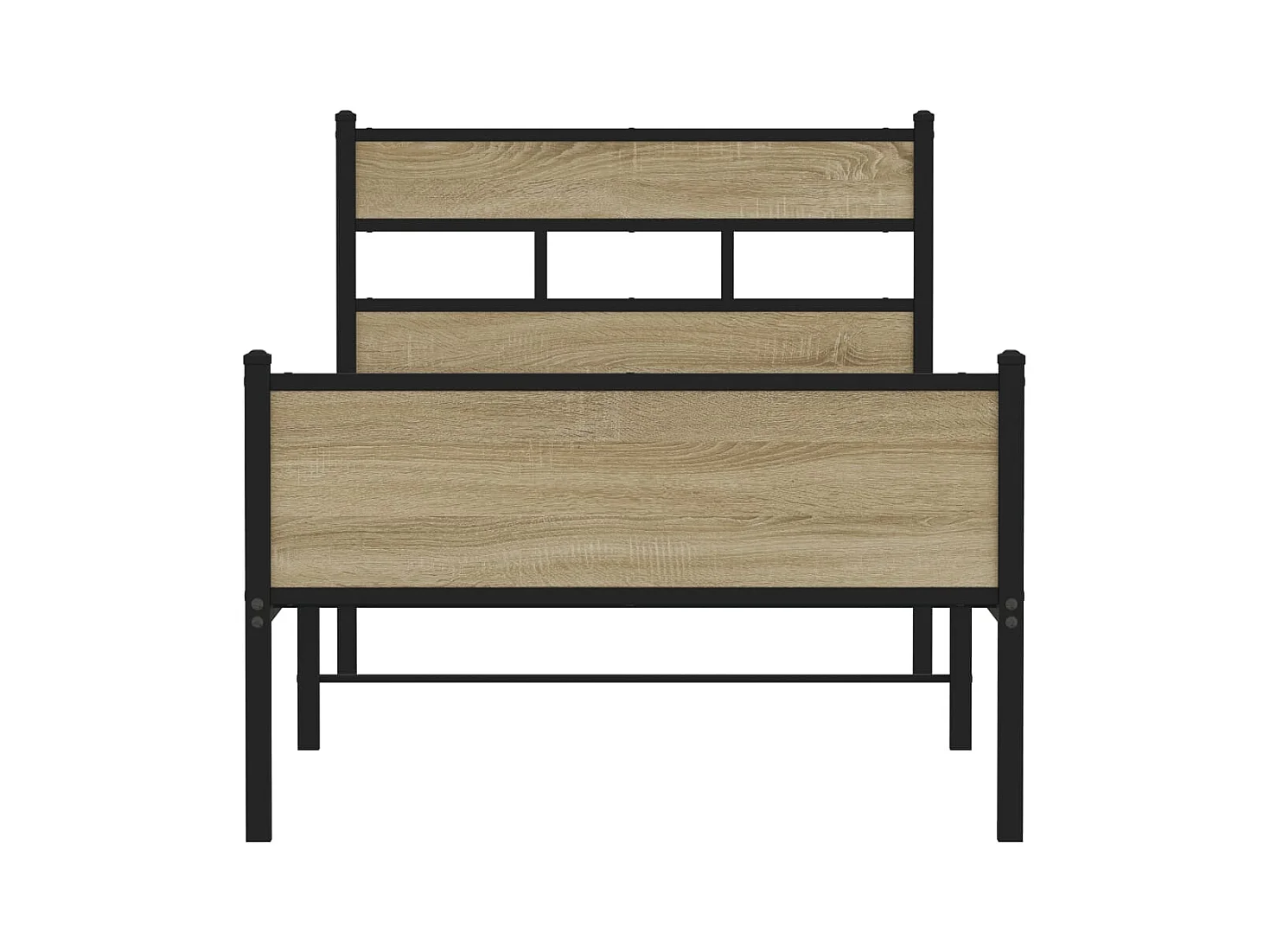 Bettgestell ohne Matratze Sonoma-Eiche 107x200 cm Holzwerkstoff