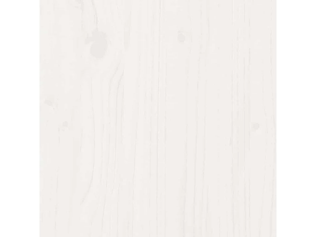 Cadre de lit sans matelas blanc 200x200 cm bois massif de pin