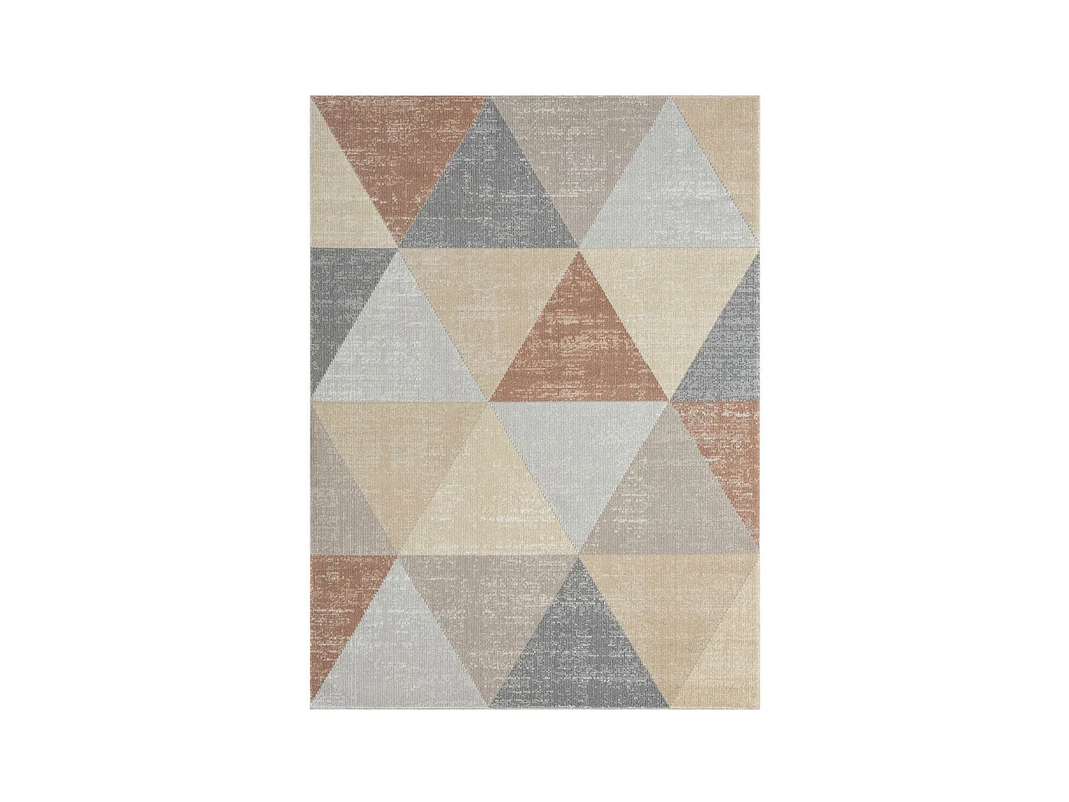 Tapis extérieur 160x220 tissé kilim jaune et gris SOYEUX F