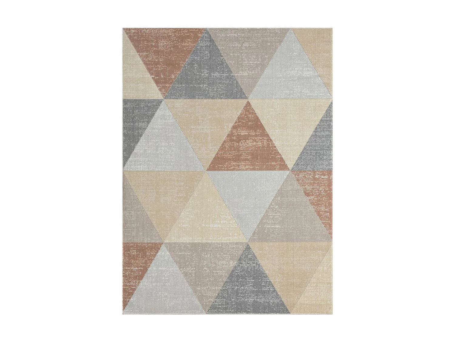 Tapis extérieur 160x220 tissé kilim jaune et gris SOYEUX F