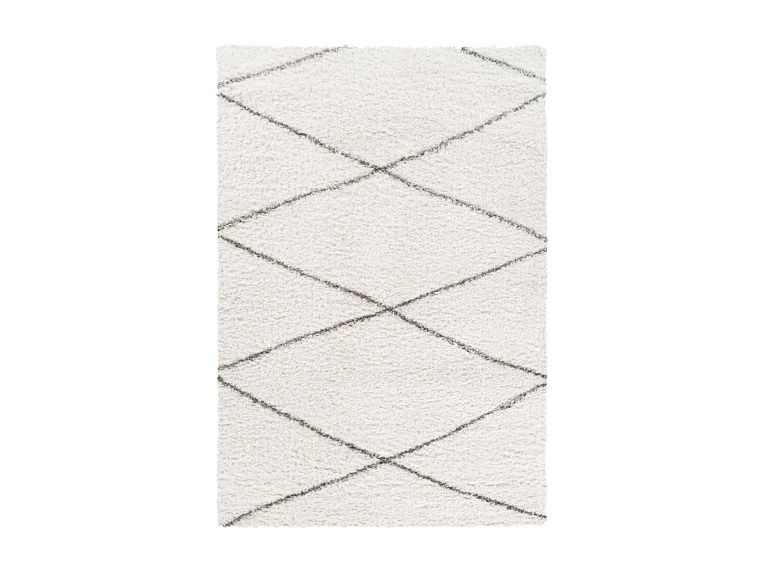 Tapis berbère 240x320 tissé motifs ethno-chic LYN4 BENYLE 3 crème