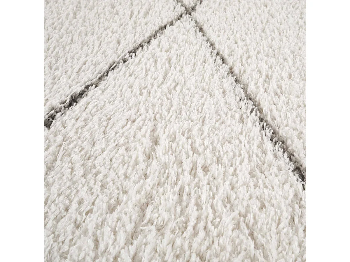 Tapis berbère 240x320 tissé motifs ethno-chic LYN4 BENYLE 3 crème