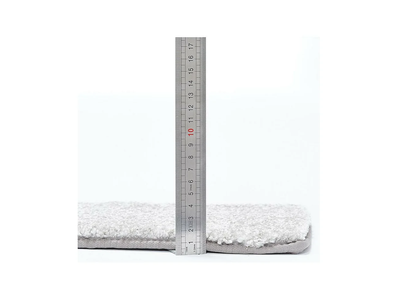 tapis grand salon 490x800 tissé gris rectangle motif uni EPAISSIA