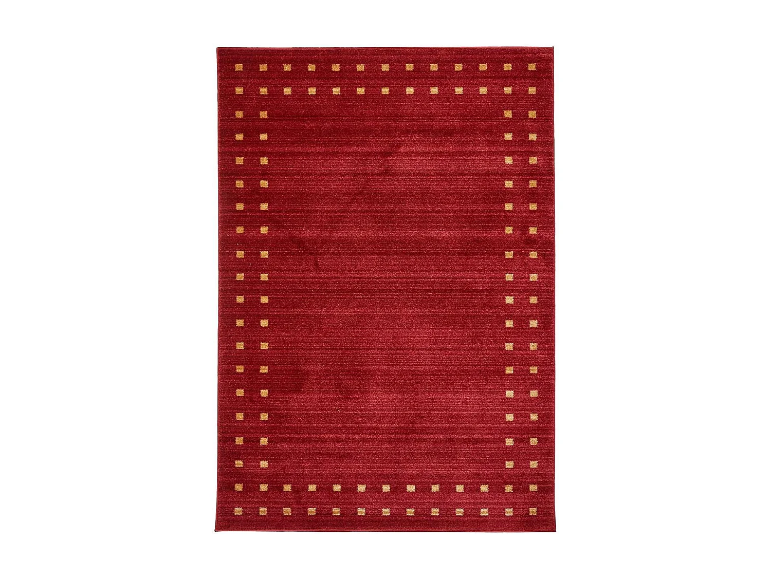 tapis entrée 60x95 tissé rouge rectangle motif simple CHOBAY 4