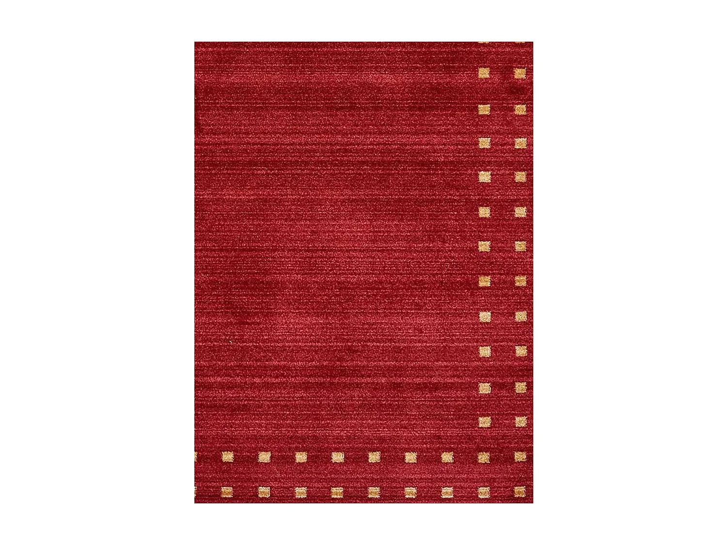 tapis entrée 60x95 tissé rouge rectangle motif simple CHOBAY 4