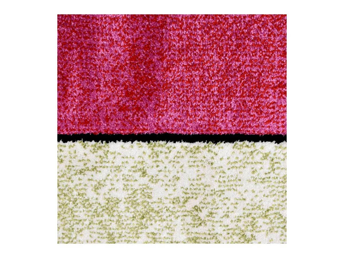 tapis salon 140x140 tissé multicolore carré motif géométrique LYN8 GEOME