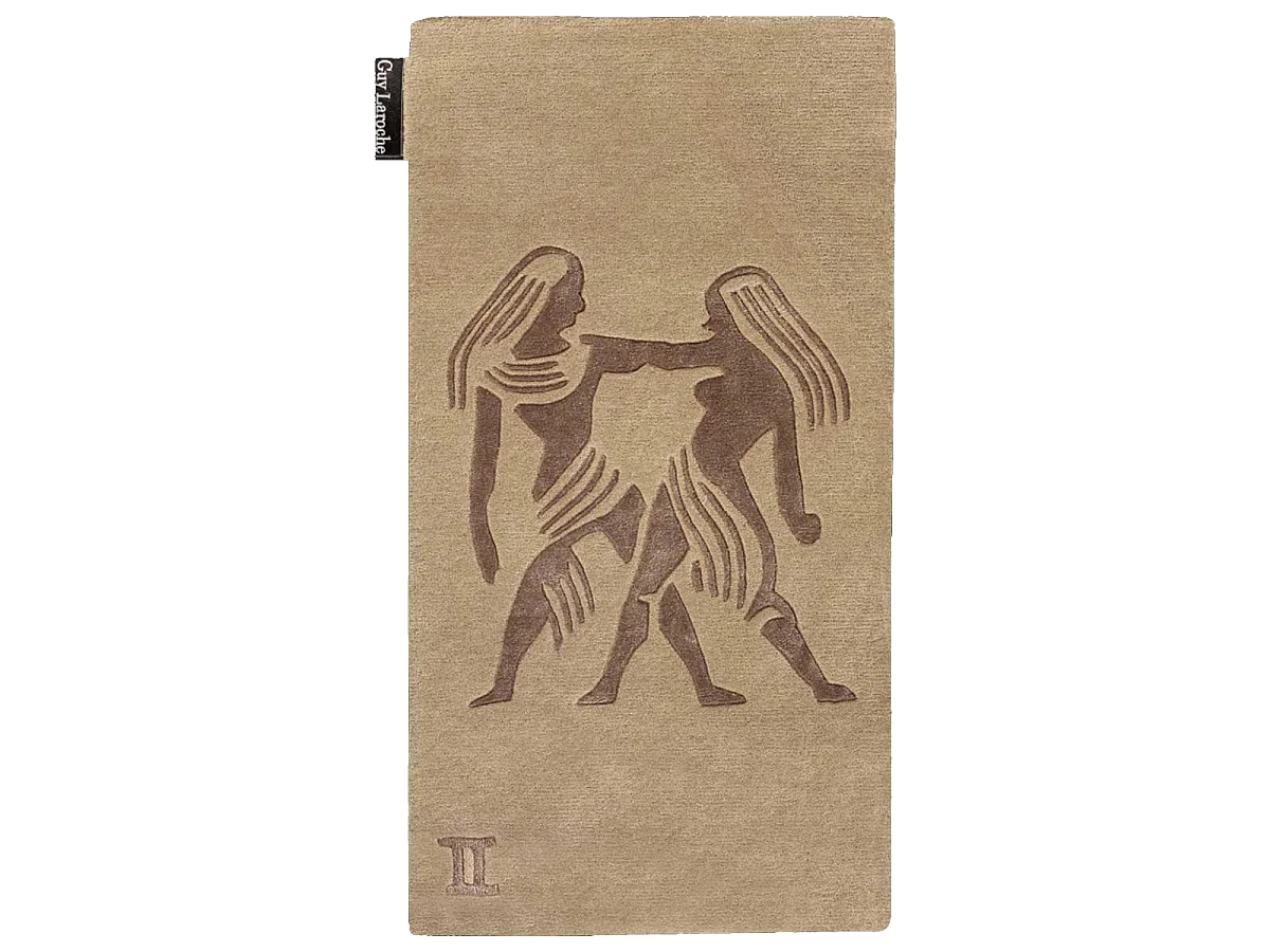 Tappeto da soggiorno e camera da letto fatto a mano in lana a disegno geometrico GEMINI