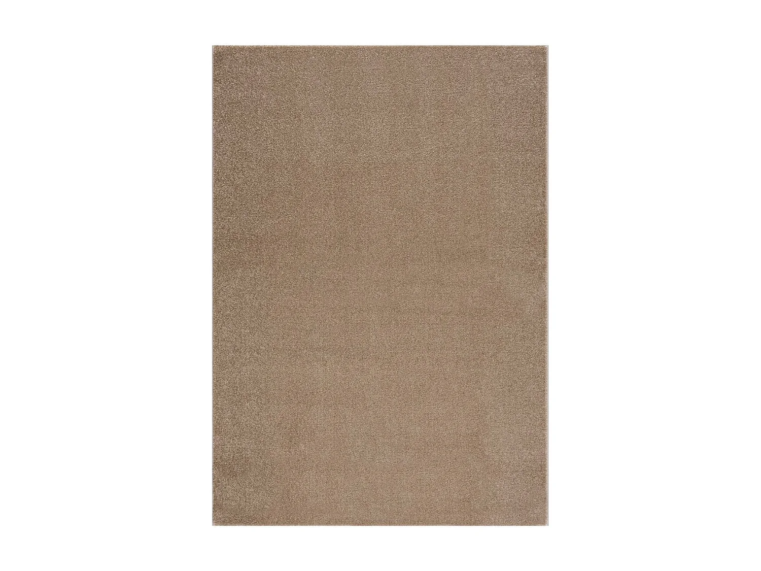 tapis open space 140x200 tissé beige rectangle motif uni NOSSA