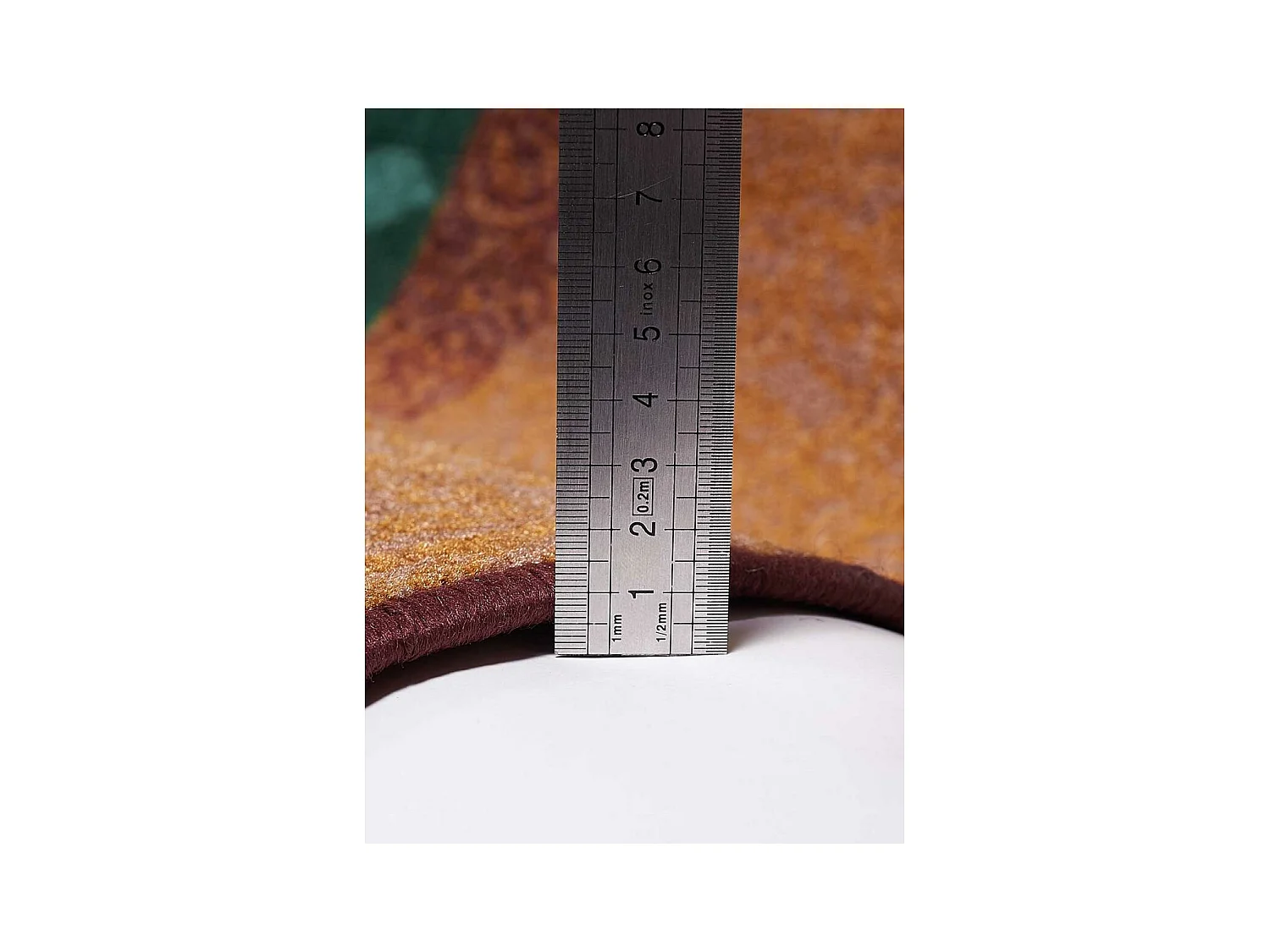 tapis chambre 57x110 tissé rose rectangle ISPARTA PATCHWORK