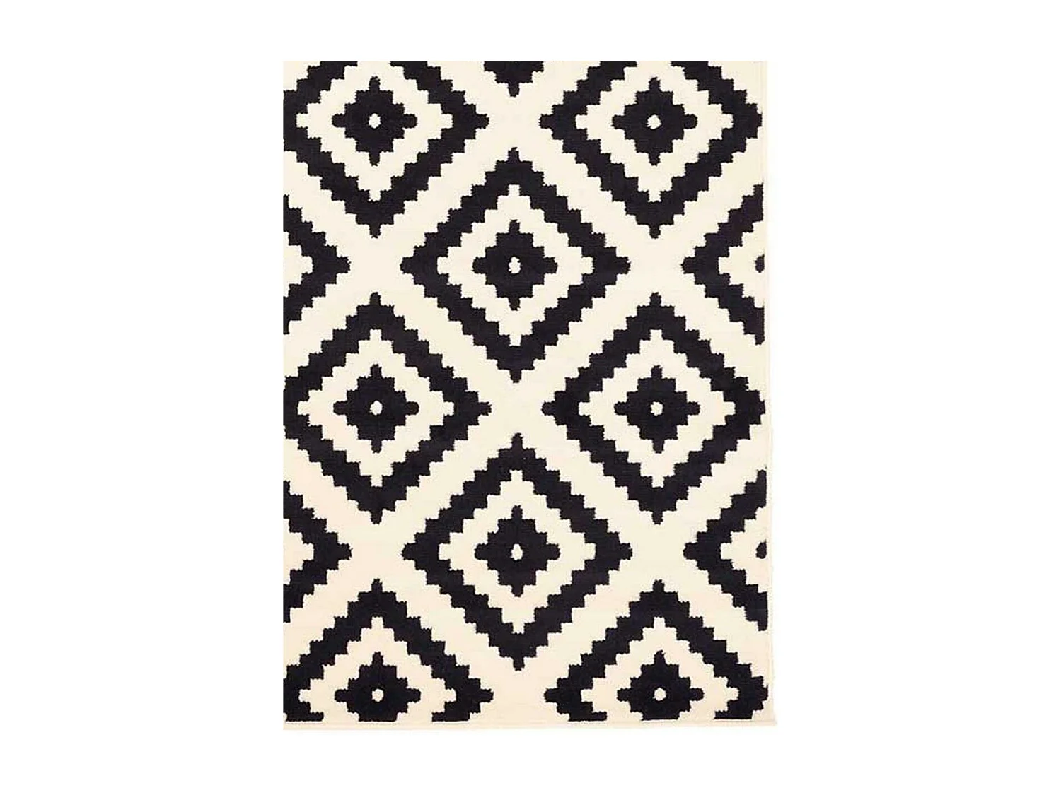 tapis grand salon 270x370 tissé crème rectangle motif scandinave ORMA