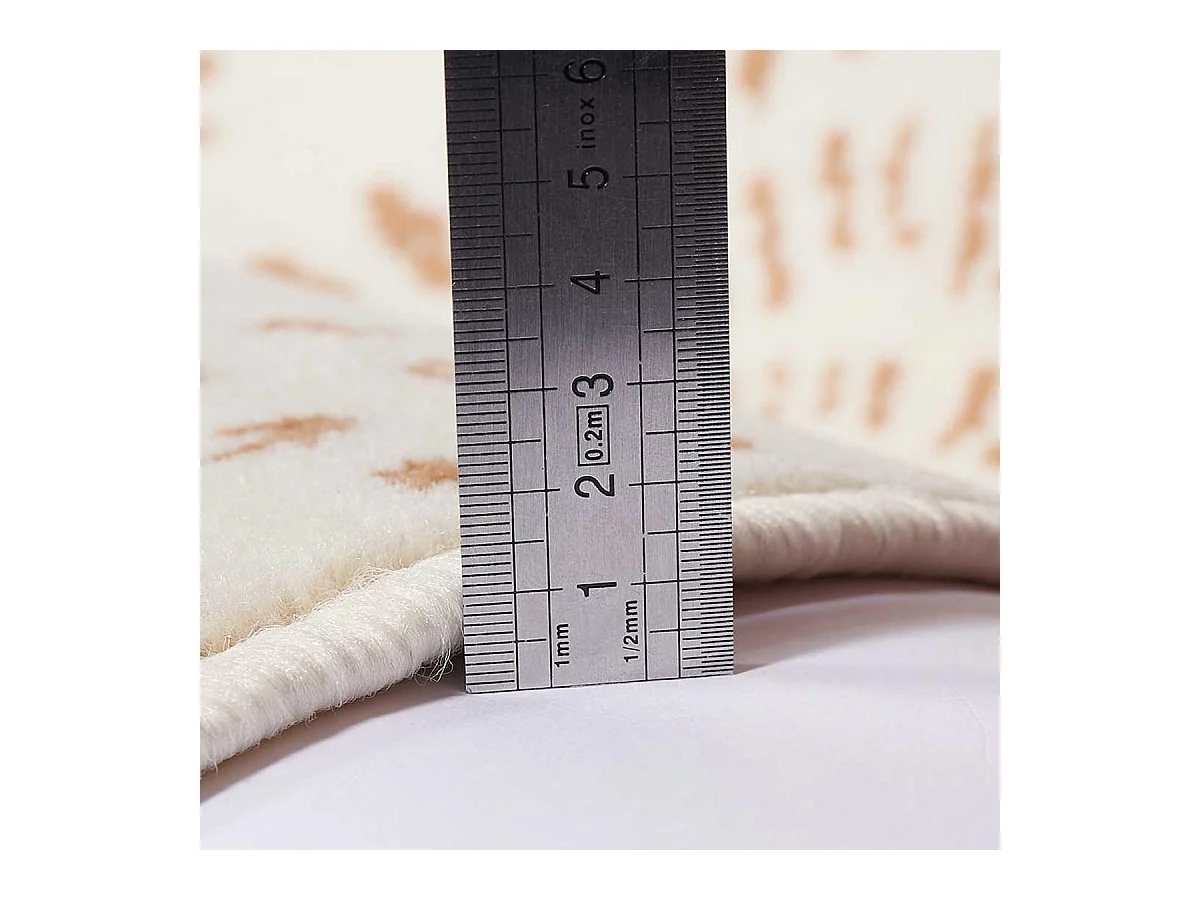 Tapis berbère 280x365 tissé motif ethnic LYN1 ORIENVAG crème