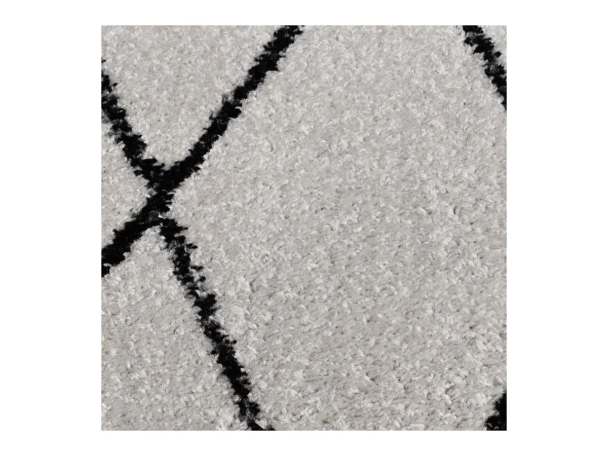 Tapis berbère 240x320 tissé motifs tribaux NALADON crème