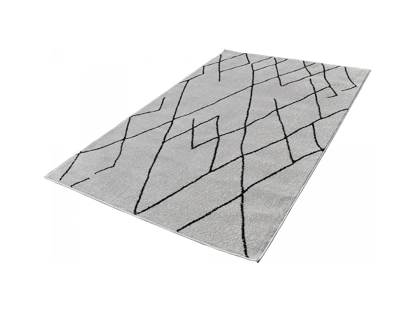 Tapis berbère 240x320 tissé motifs tribaux NALADON crème