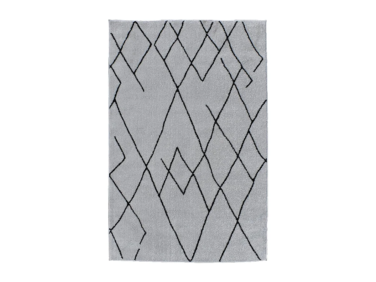 Tapis berbère 240x320 tissé motifs tribaux NALADON crème