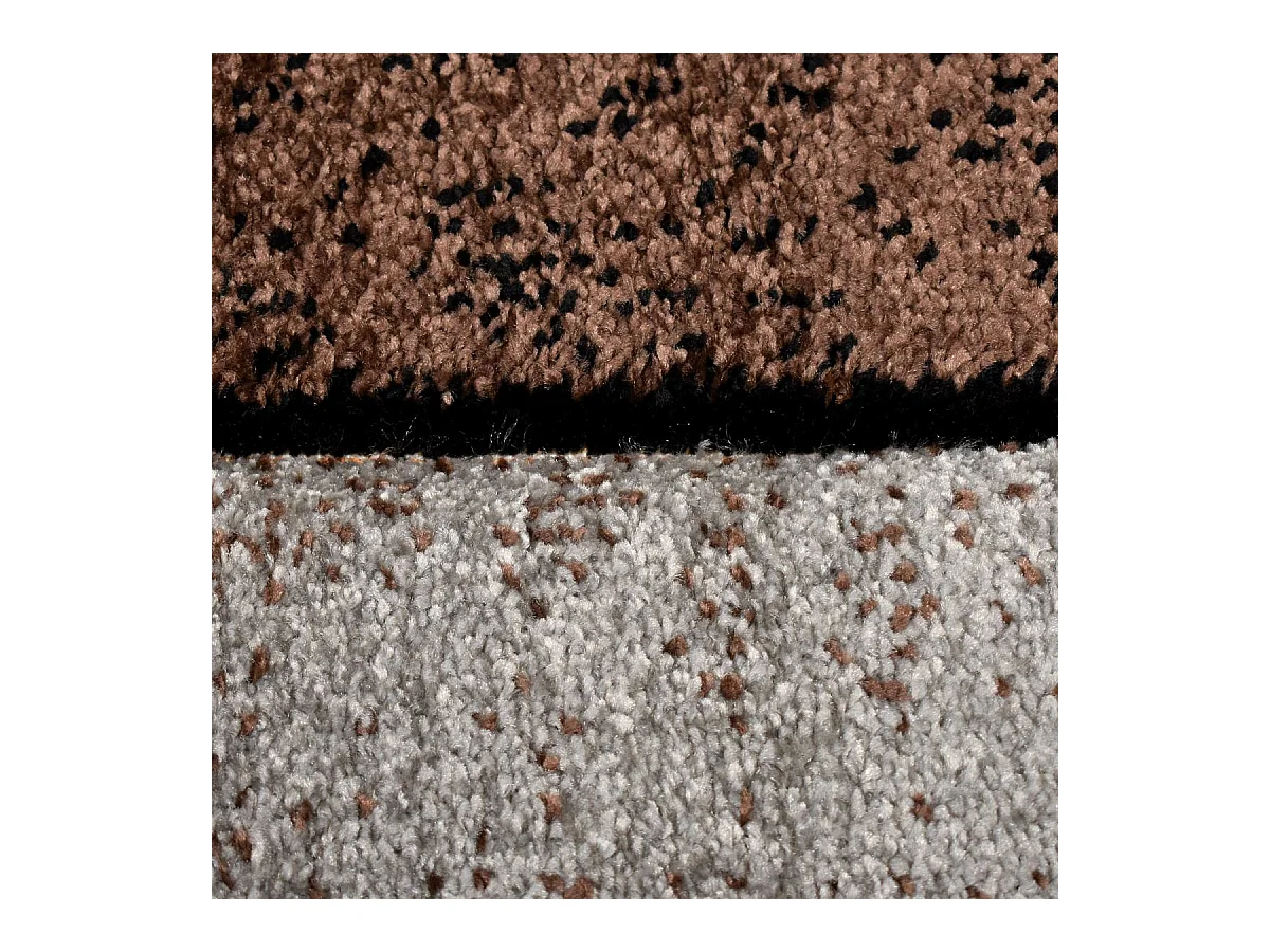 tapis salon 140x140 tissé beige carré motif géométrique LYN8 GEOME