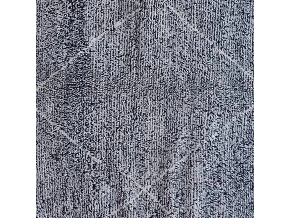 Authentique tapis berbère 205x310 fait main en laine gris TADLI