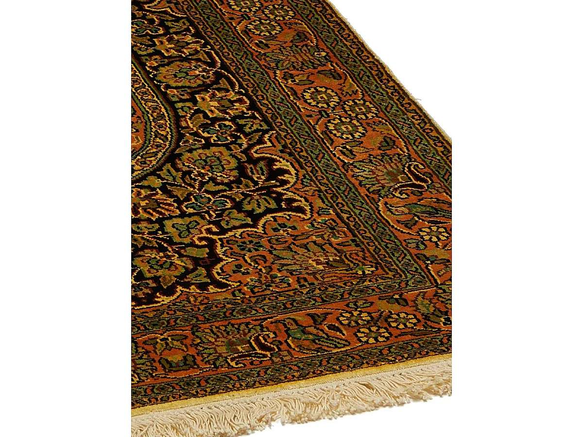 Autentico tappeto orientale 80x125 realizzato a mano in rayon oro CACHEMIR A
