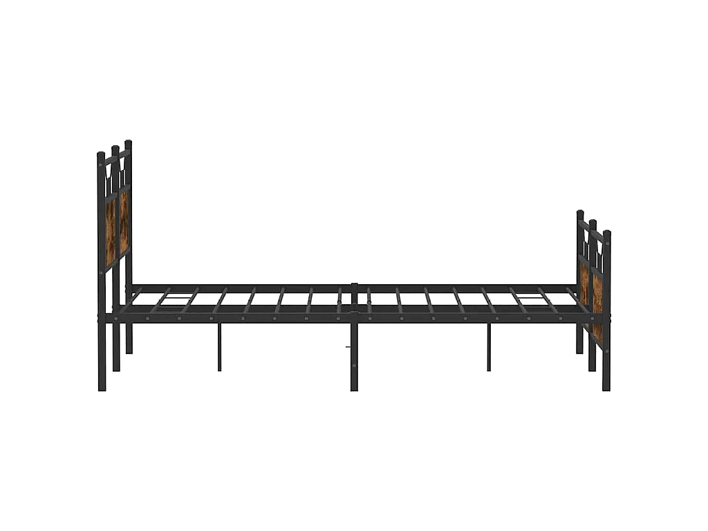 Bedframe zonder matras hout gerookt eikenkleurig 150x200 cm