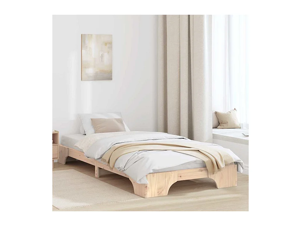 Bedframe Massief grenenhout 207 x 97 x 17 cm Massief grenenhout