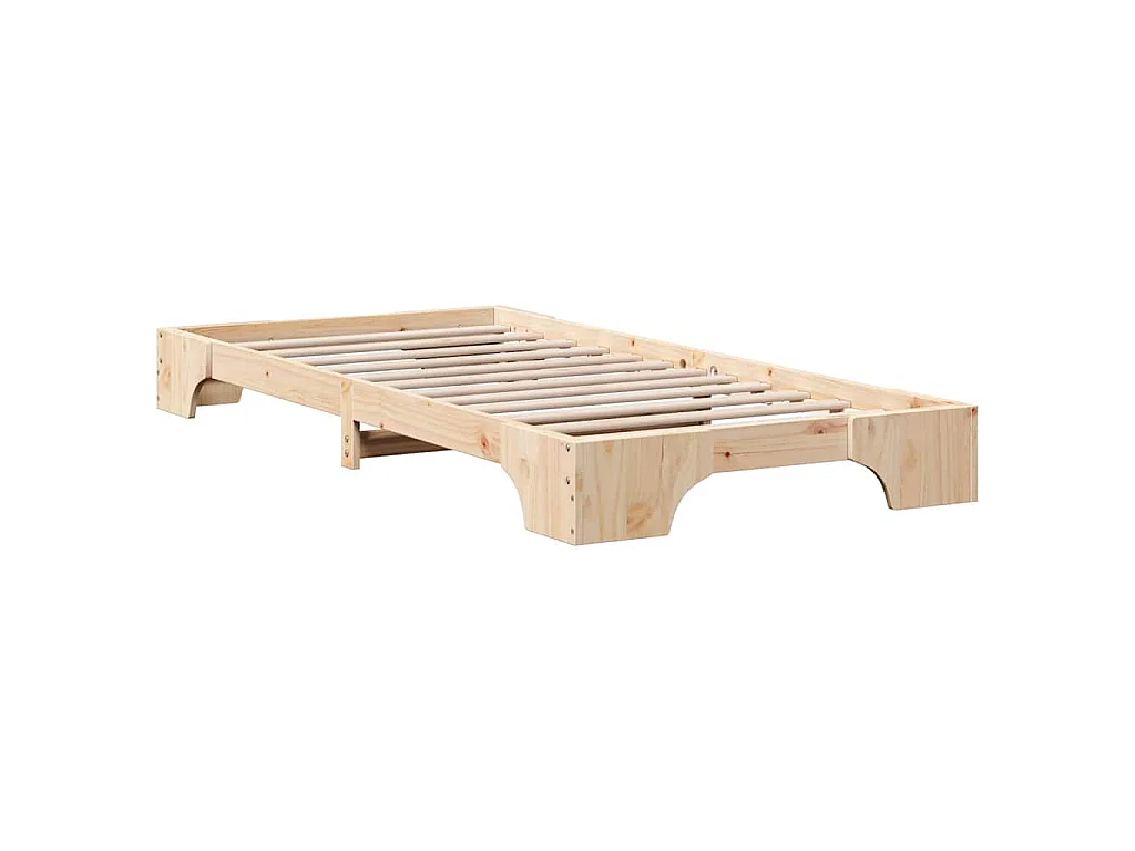 Cadre de lit Pin massif 90 x 200 cm Bois massif en pin