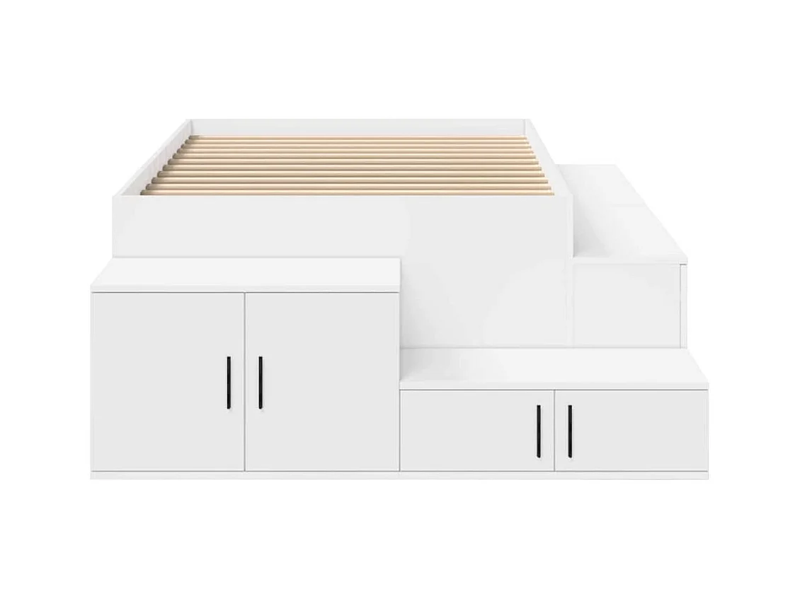 Struttura letto con contenitore Bianco 244 x 127 x 53.5 cm