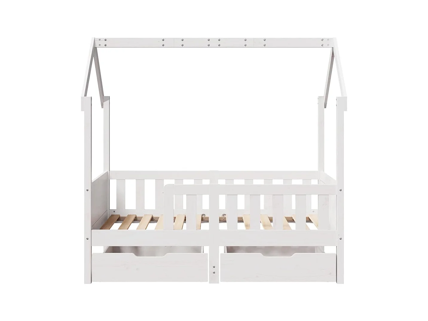 Giroletto Bambini con Cassetti 70x140 cm Legno Massello di Pino