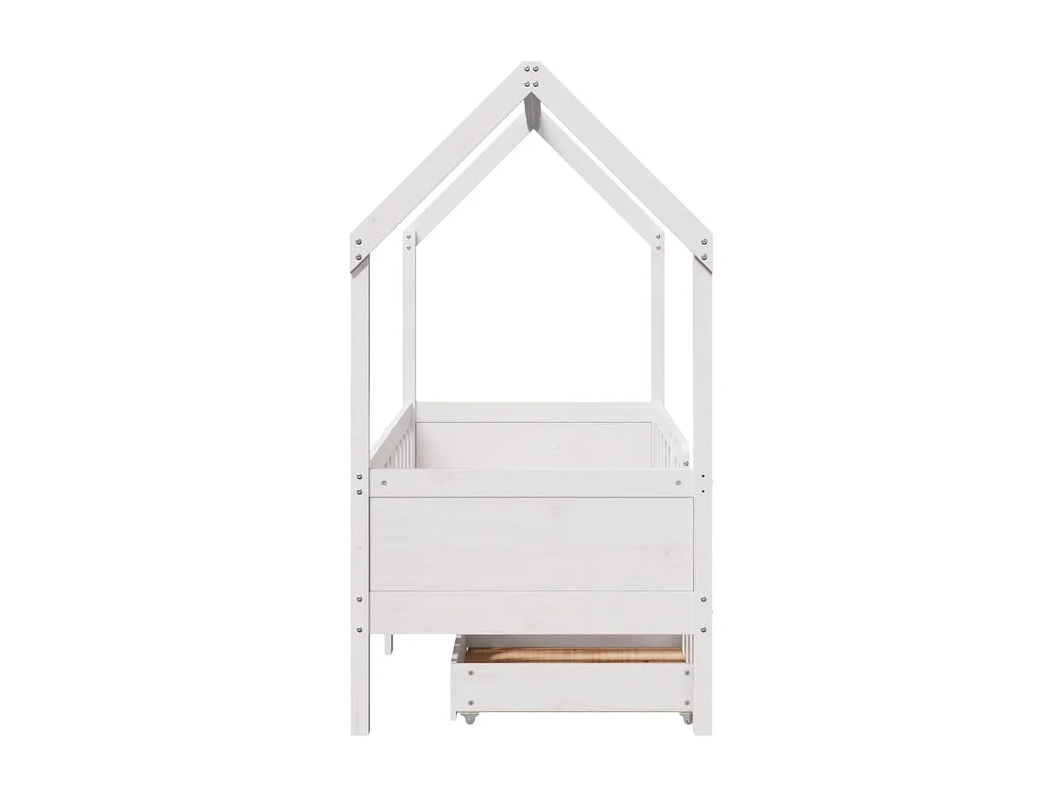 Cadre de lit enfant avec tiroirs sans matelas 70x140 cm bois