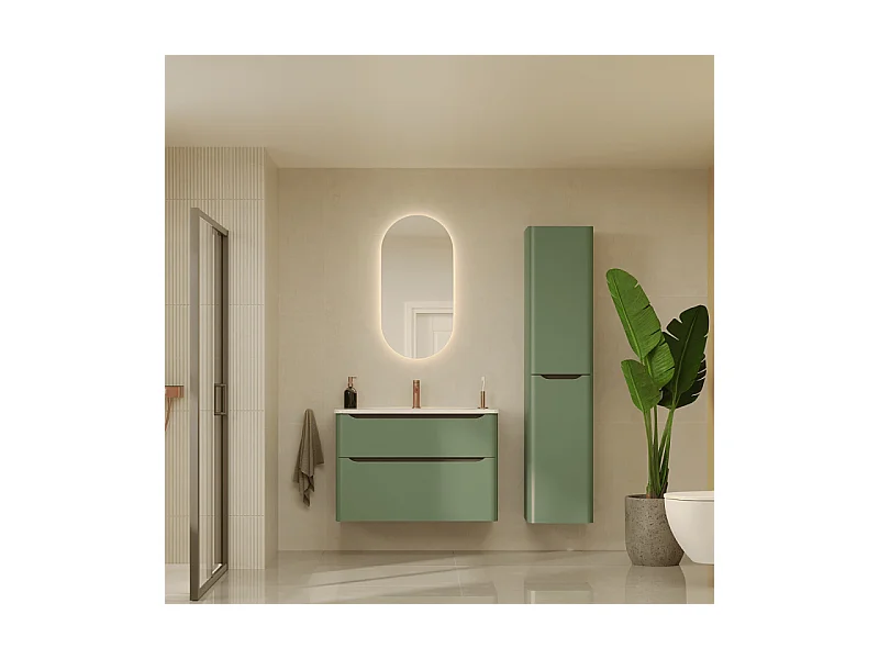 Colonne VITRA Sento Round 2 portes version droite Vert mat