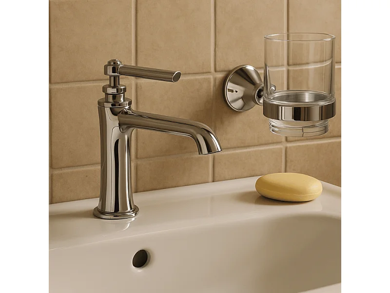 Porte verre mural PAINI Lady's Chromé