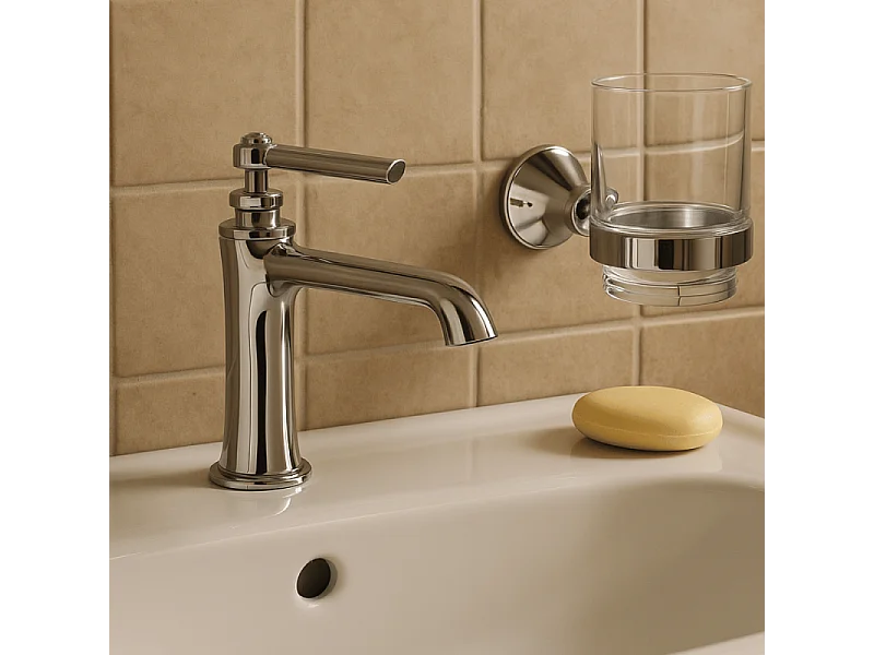 Porte verre mural PAINI Lady's Chromé