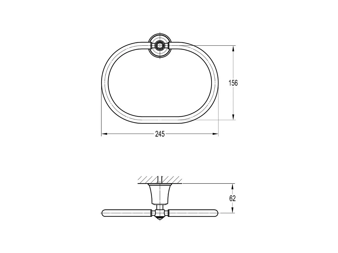 Porte serviette anneau PAINI Lady's auburn