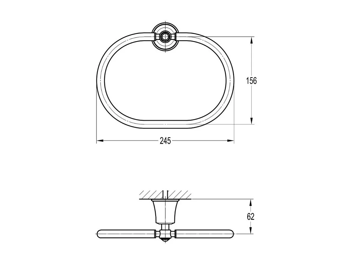 Porte serviette anneau PAINI Lady's auburn