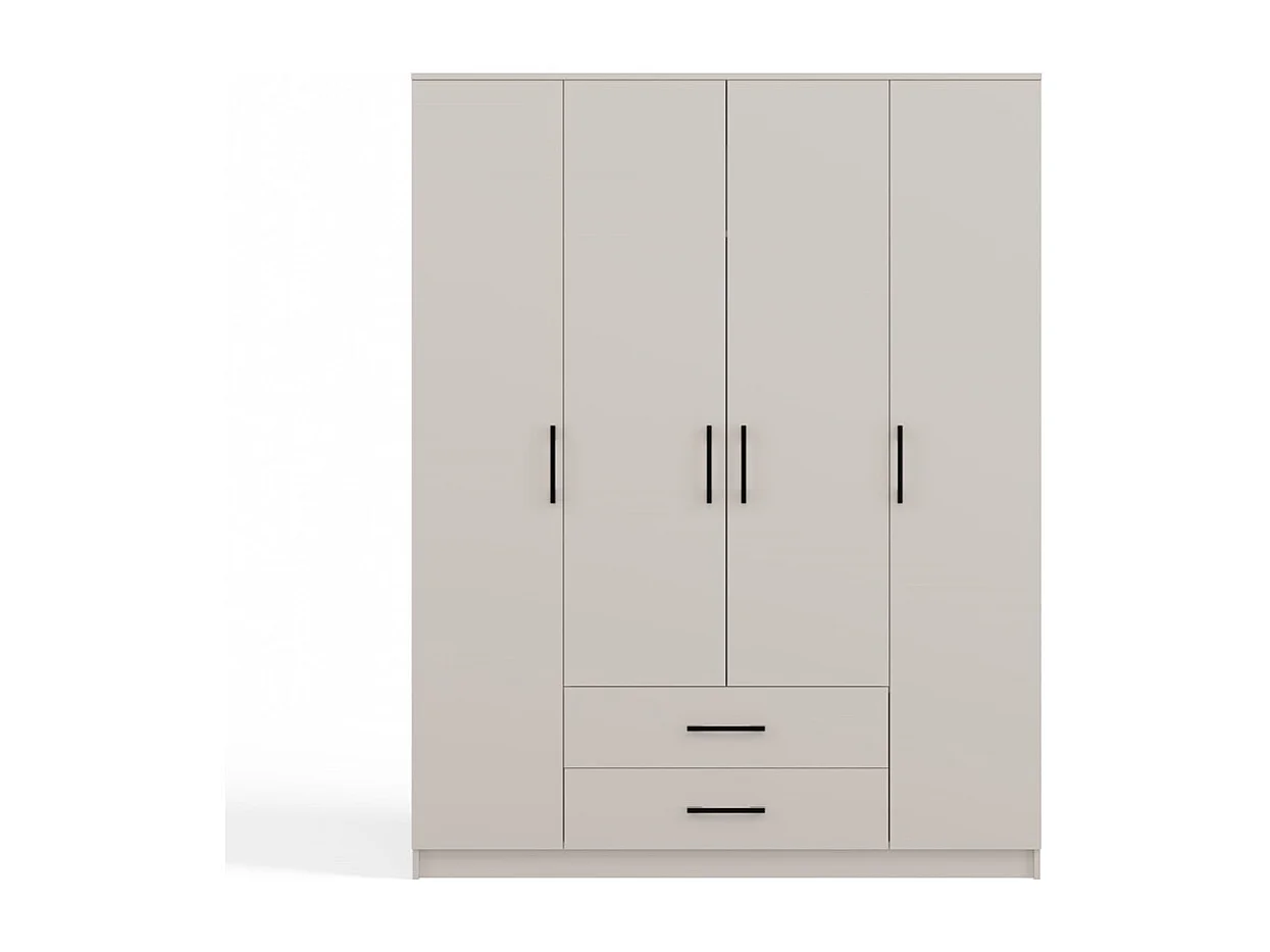 Szafa Romana 160 | Kaszmir | 160x52x205 cm | 2 Drzwi 2 Szuflady