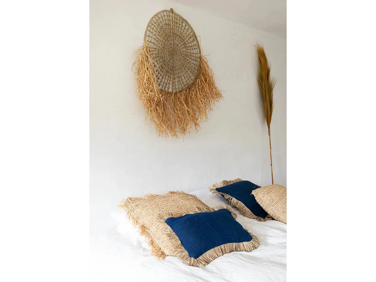 La Housse De Coussin Saint Tropez - Bleu Naturel - 30x50