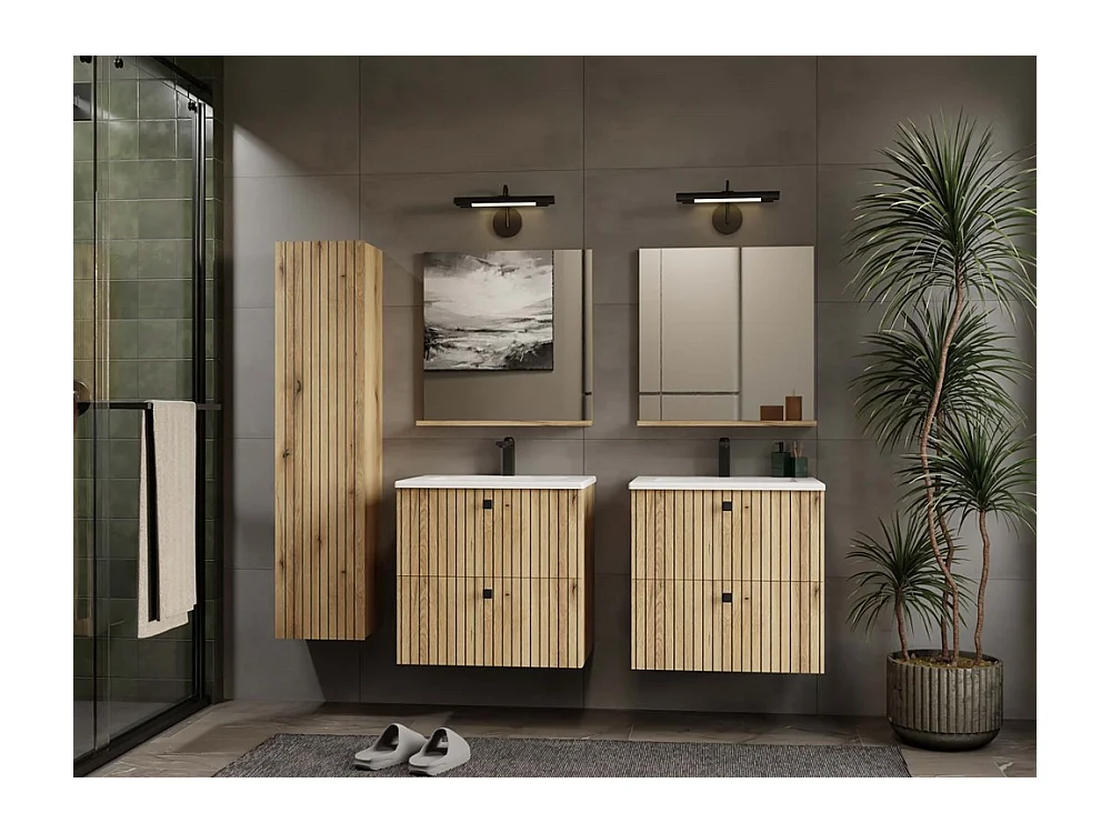 TIGO - Espejo de baño con estante tigo 60x61,5 cm