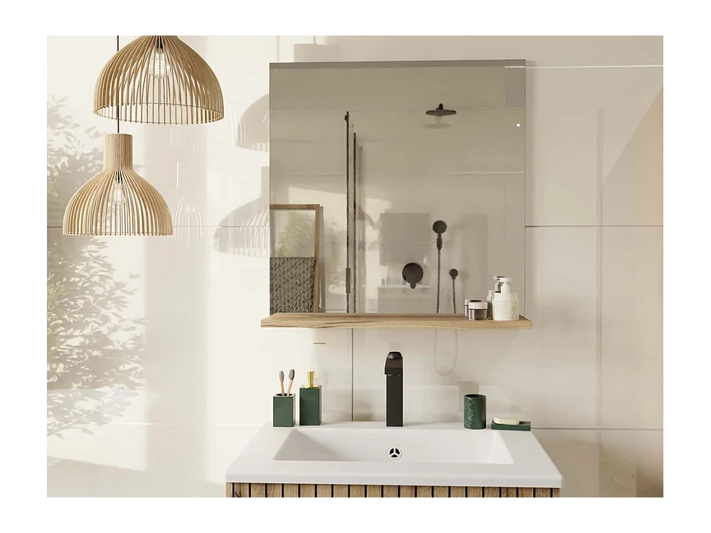 TIGO - Espejo de baño con estante tigo 60x61,5 cm