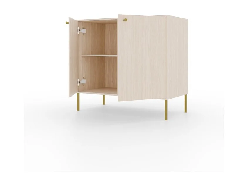 Credenza Tuli /ante girevoli/cassetti/piano del mobile/Beige