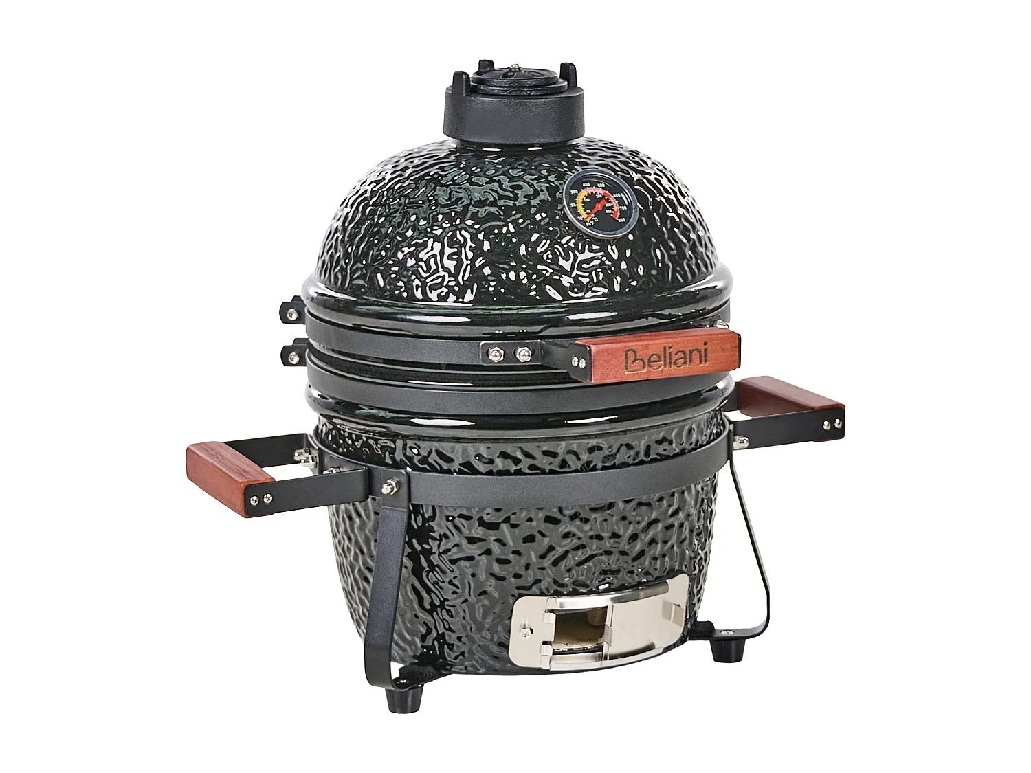 Mini barbecue au charbon de bois KAMADO Céramique Noir