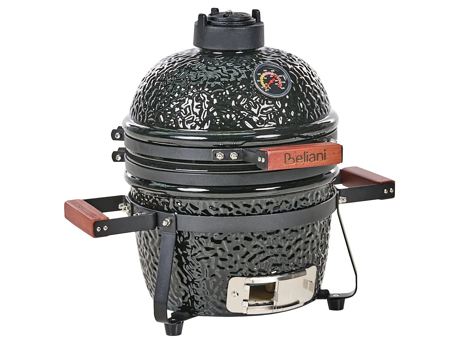 Mini Charcoal BBQ Grill KAMADO Ceramic Black