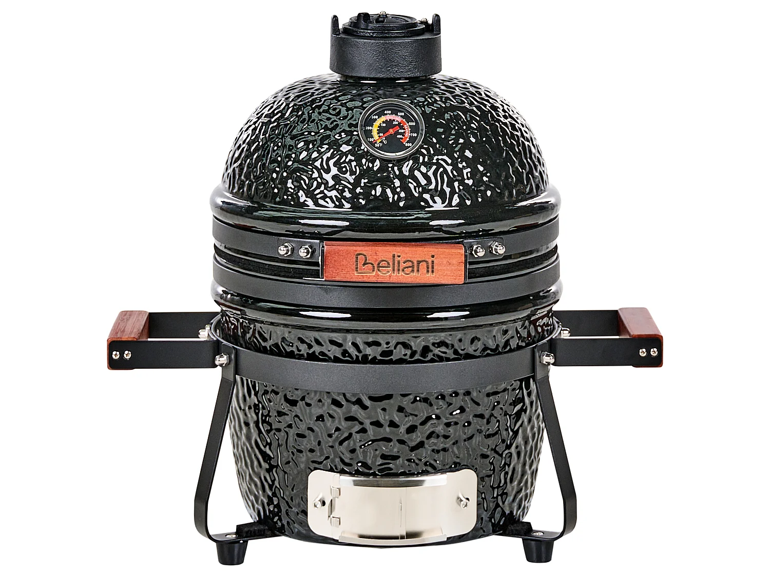Mini Charcoal BBQ Grill KAMADO Ceramic Black