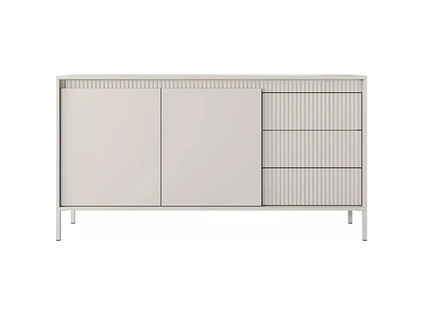Buffet Senso/portes battantes/tiroirs/MDF/Beige