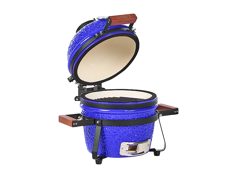 Mini barbecue au charbon de bois KAMADO Céramique Bleu