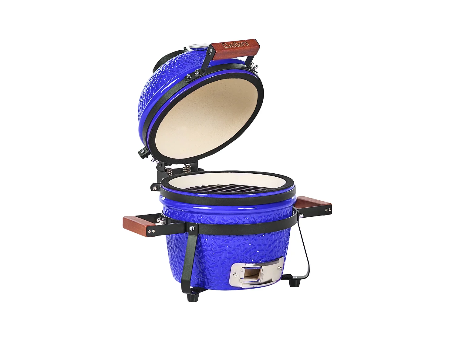 Mini barbecue au charbon de bois KAMADO Céramique Bleu