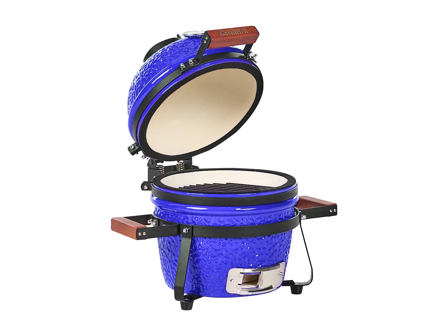 Mini barbecue au charbon de bois KAMADO Céramique Bleu